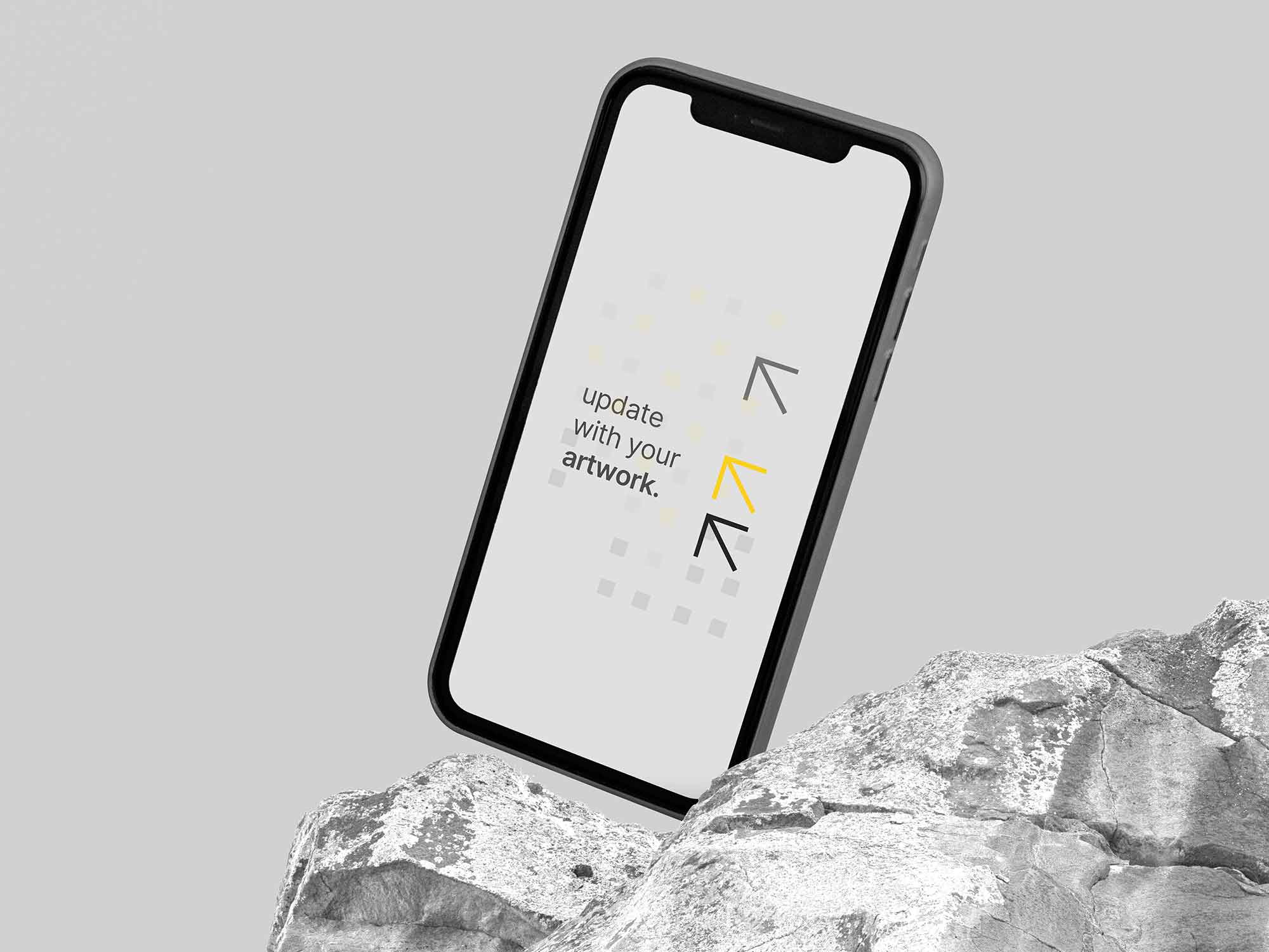 White Rock iPhone 15 Pro Mockup