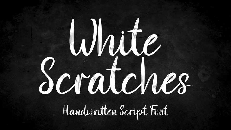 White Scratches Font › Fontesk