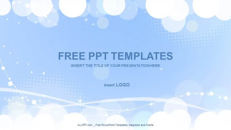White Spheres-Abstract PPT Templates