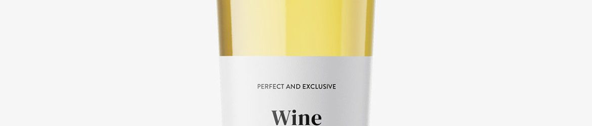 White wine bottle with and without wax seal
