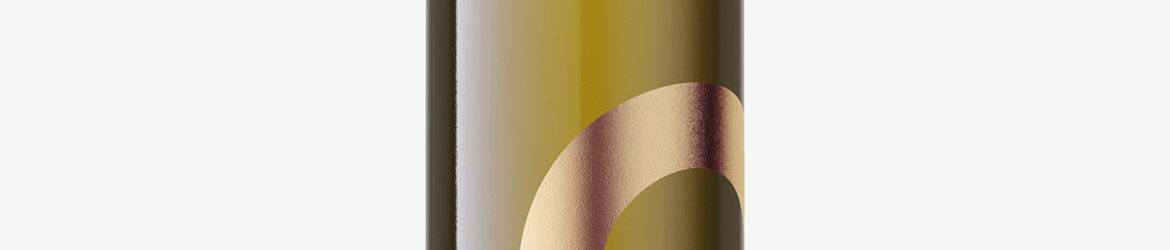 White wine in dark bottle mockup White wine in dark bottle mockup