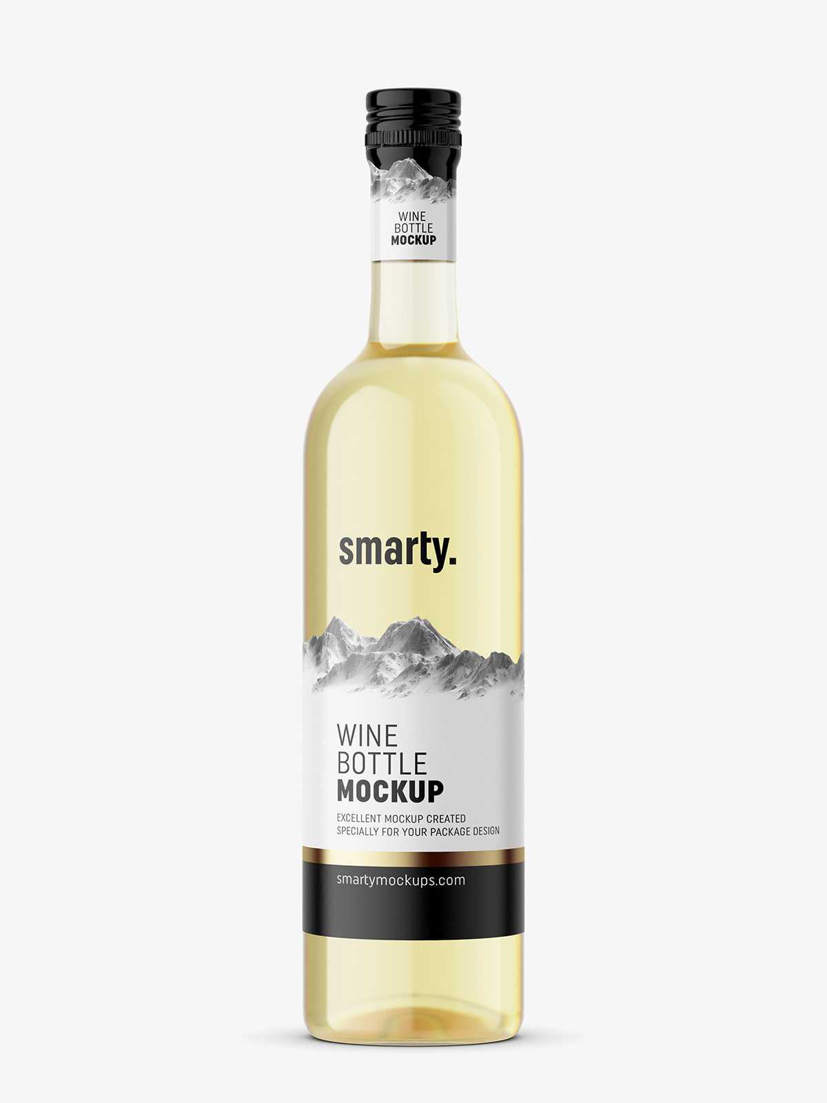 White wine mockup