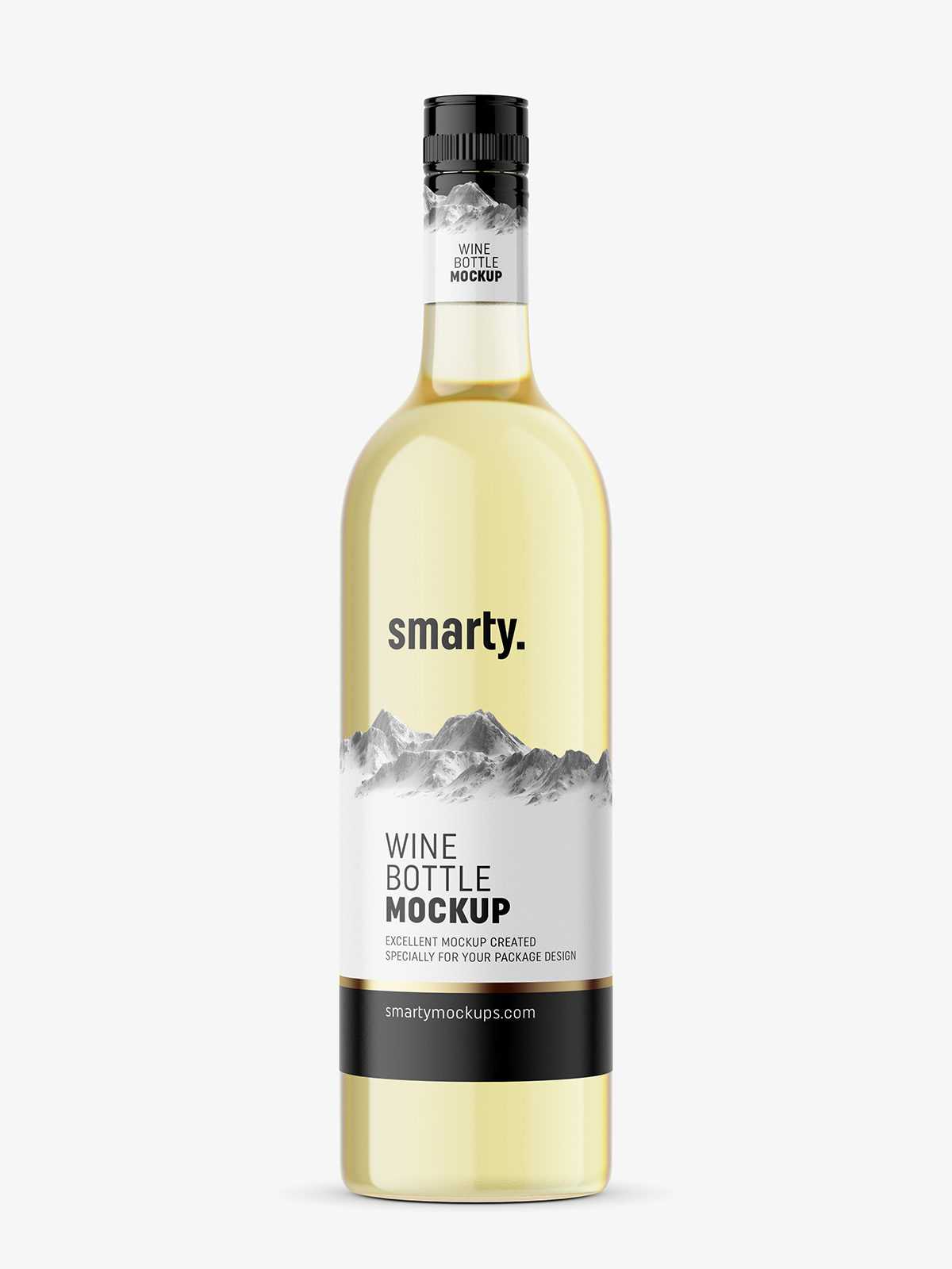 White wine mockup