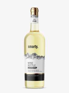 White wine mockup