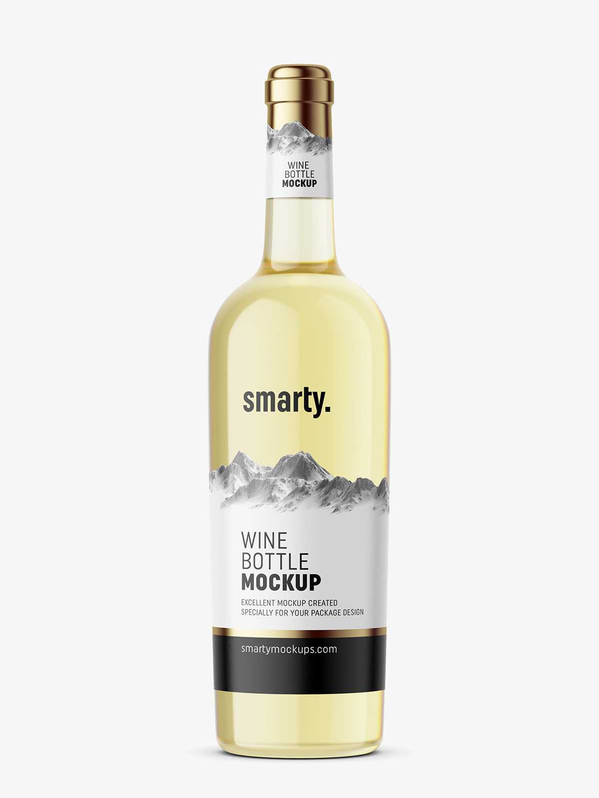 White wine mockup