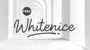 Whitenice Font › Fontesk