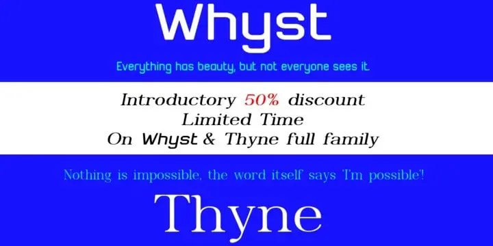 Whyst Sans Serif Font