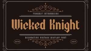 Wicked Knight Font › Fontesk