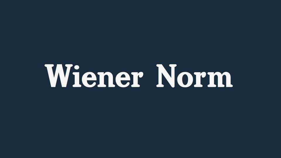 Wiener Norm Font › Fontesk