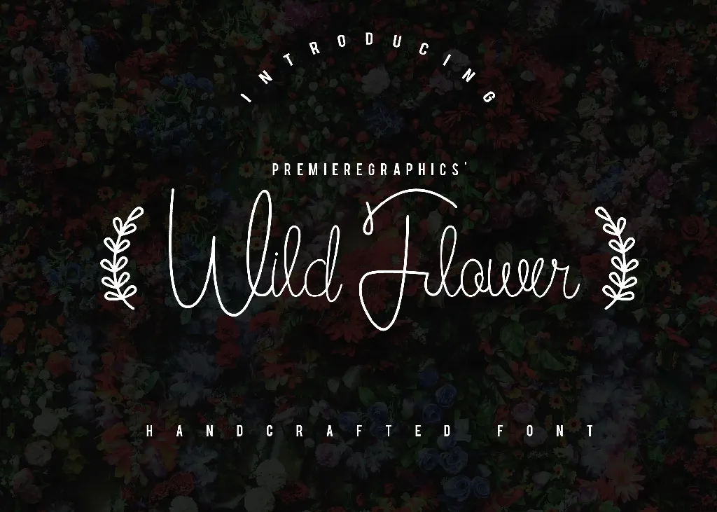 Wild Flower Script Font