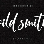 Wild Smith Modern Script Font - Fonte Grátis Wild Smith Modern Script Font