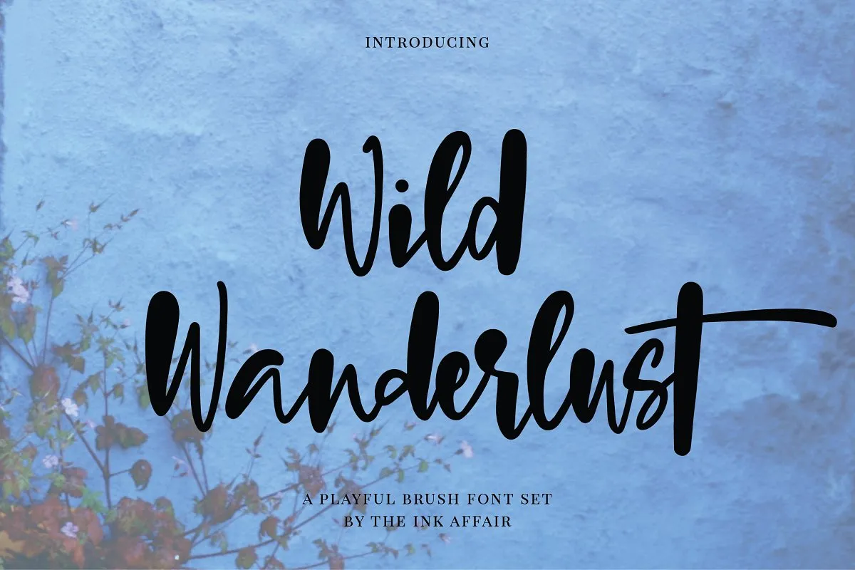 Wild Wanderlust Brush Font