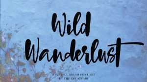 Wild Wanderlust Font › Fontesk