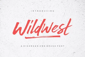 Wildwest Brush Font