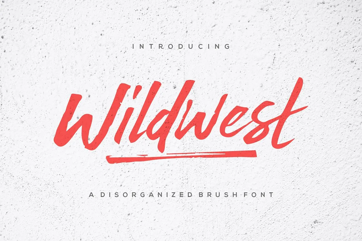 Wildwest Brush Font