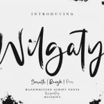 Wilgaty Brush Font - Fonte Grátis Wilgaty Brush Font