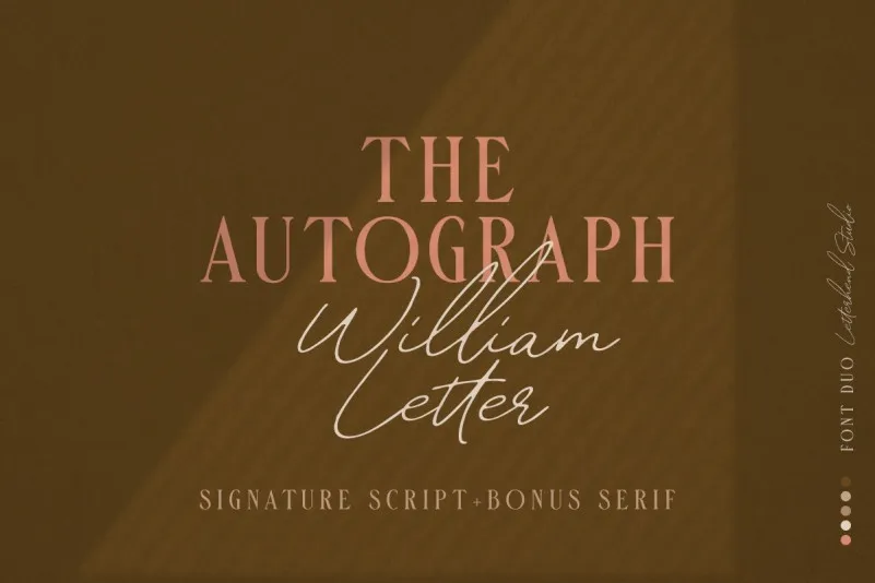 William Letter Signature Font