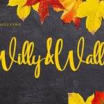 Willy & Wally Script Font - Fonte Grátis Willy & Wally Script Font