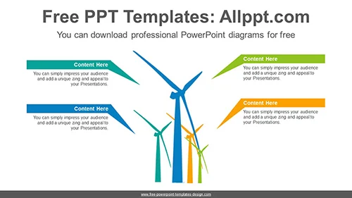 Wind Power PowerPoint Diagram