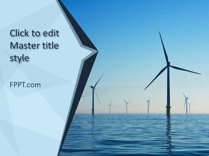 Wind Turbine PowerPoint Template