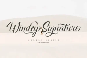 Windey Signature Font