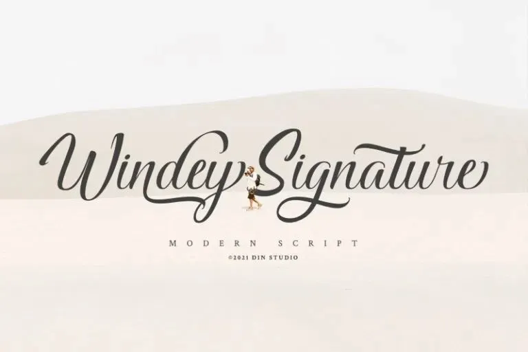Windey Signature Font