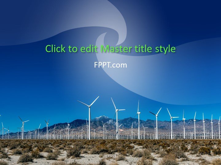 Windmills PowerPoint Template
