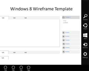 Windows Wireframe Template for PowerPoint