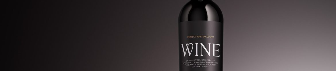 Wine bottle mockup - Instant Download