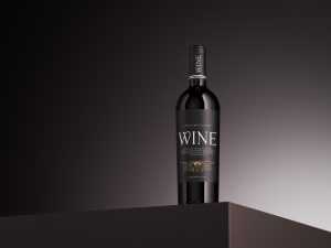 Wine bottle mockup - Instant Download