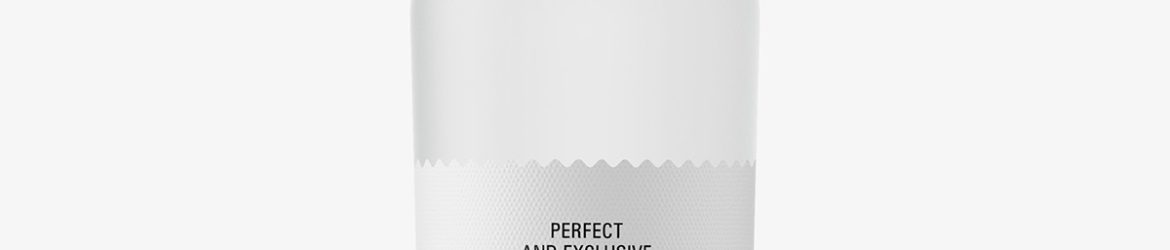 Wine frosted bottle mockup Wine frosted bottle mockup