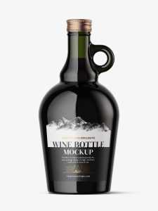 Wine jug mockup