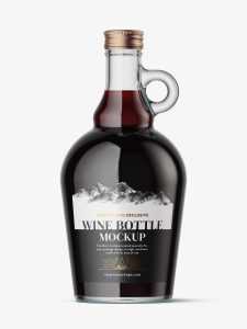 Wine jug mockup