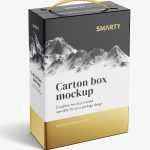 Wine / Juice carton box mockup