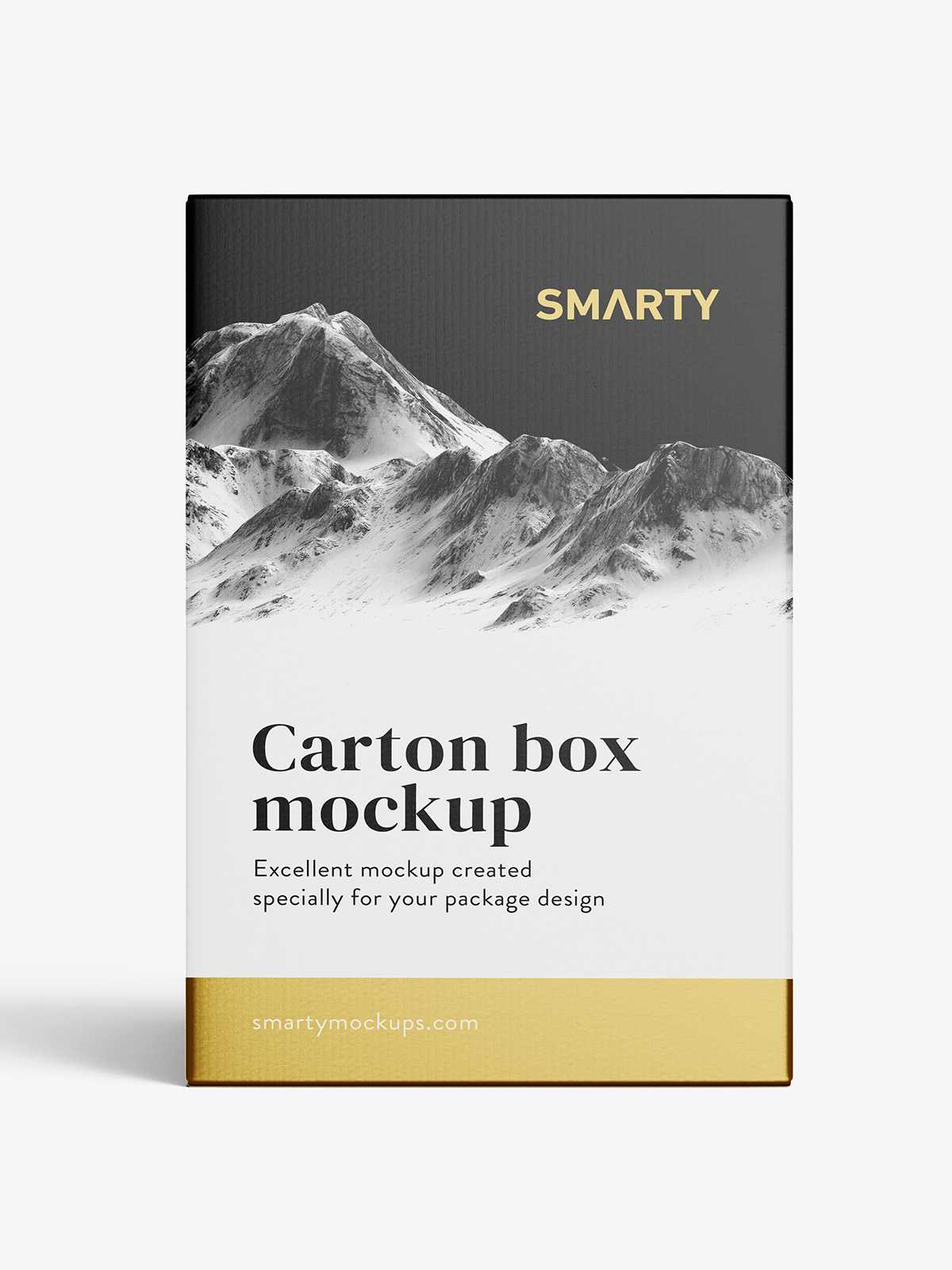 Wine / Juice carton box mockup / 16x26x16 cm