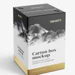Wine / Juice carton box mockup / 16x26x16 cm
