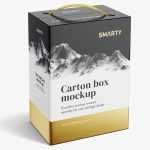 Wine / Juice carton box mockup