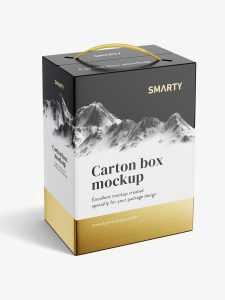 Wine / Juice carton box mockup