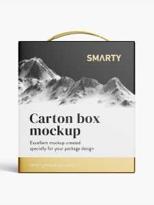 Wine / Juice carton box mockup / 23x26x10 cm