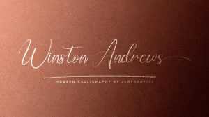 Winston Andrews Script Font › Fontesk