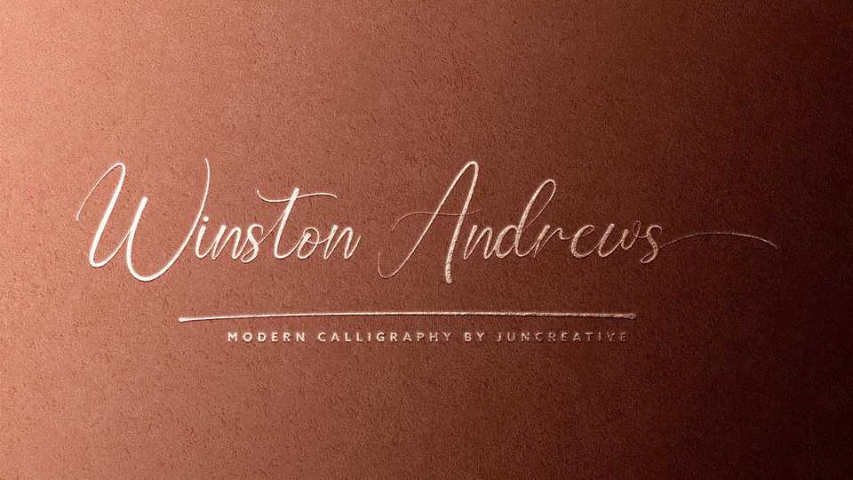 Winston Andrews Script Font › Fontesk