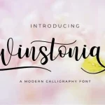 Winstonia Calligraphy Font - Fonte Grátis Winstonia Calligraphy Font