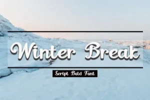 Winter Break Calligraphy Font