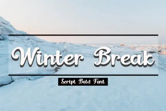 Winter Break Calligraphy Font