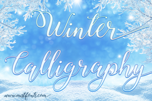 Winter Calligraphy Font