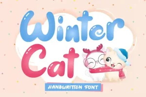 Winter Cat - Display Font