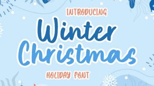 Winter Christmas Font › Fontesk
