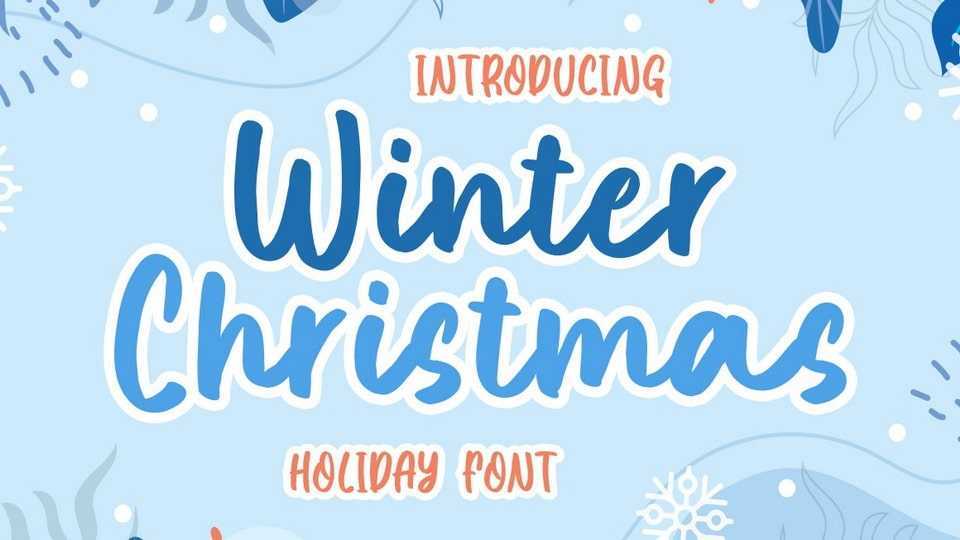 Winter Christmas Font › Fontesk