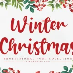 Winter Christmas Script Font - Fonte Grátis Winter Christmas Script Font