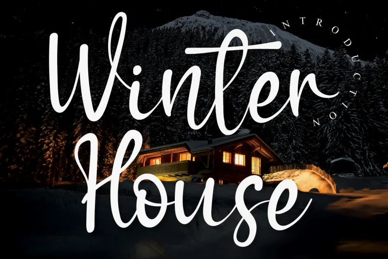 Winter House Script Font
